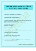 LASER HAIR REMOVAL EXAM 2025 QUESTIONS AND ANSWERS