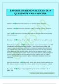 LASER HAIR REMOVAL EXAM 2025 QUESTIONS AND ANSWERS