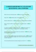 LASER HAIR REMOVAL EXAM 2025 QUESTIONS AND ANSWERS