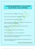 LASER HAIR REMOVAL EXAM 2025 QUESTIONS AND ANSWERS