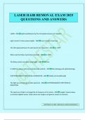 LASER HAIR REMOVAL Exam Package Deal Questions and Verified Answers &lpar;2025 &sol; 2026&rpar;