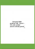 Vati green light predictor 180 - correct &ndash; 195 with verified answers already passed