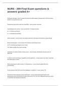 NURS - 209 Final Exam questions & answers graded A&plus;