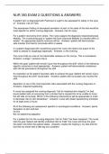 NUR 350 EXAM 2 QUESTIONS & ANSWERS