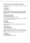 CMN 350 EXAM 2 QUESTIONS AND ANSWERS
