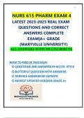 TEST BANK FOR NURS 615 PHARM EXAM 4 LATEST 2023-2025 REAL EXAM  QUESTIONS AND CORRECT ANSWERS COMPLETE  EXAM&vert;A&plus; GRADE  &lpar;MARYVILLE UNIVERSITY&rpar;  ALL ANSWERS WITH MULTICHOICES  &lpar;VERIFIED ANSWERS&rpar; &vert;&vert;ALREADY GRADED A&plus;&vert;&vert;NEWEST VERSION &lpar; 2025&sol;2026&rpar;
