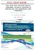 TESTBANK FOR ADVANCED HEALTH ASSESSMENT & CLINICAL DIAGNOSIS IN PRIMARY CARE 7TH EDITION