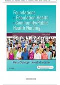 Foundations for Population Health in Community Public Health Nursing 5th Edition Stanhope Test Bank With complete Solutions&period;
