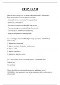 CFSP EXAM QUESTIONS AND ANSWERS 2025