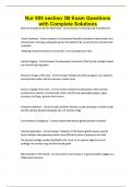Nur 505 section 3B Exam Questions with Complete Solutions
