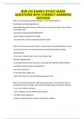 NUR 232 EXAM 2 STUDY GUIDE QUESTIONS WITH CORRECT ANSWERS 2025&sol;2026