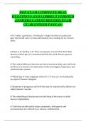 DEP EXAM COMPLETE REAL  QUESTIONS AND CORRECT VERIFIED  ANSWERS LATEST REVISED EXAM  GUARANTEED PASS A&plus;&period; 