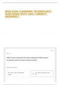 WGU D294 &lpar;LEARNING TECHNOLOGY&rpar; QUESTIONS WITH 100&percnt; CORRECT ANSWERS&excl;&excl;