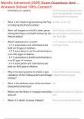 Mendix Advanced &lpar;2025&rpar; Exam Questions And Answers Solved 100&percnt; Correct&excl;&excl;