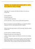 SERIES 63 EXAM 2025&sol;2026 WITH 100&percnt;  ACCURATE SOLUTIONS