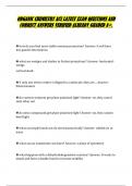 ORGANIC CHEMISTRY ACS LATEST EXAM QUESTIONS AND  CORRECT ANSWERS VERIFIED ALREADY GRADED A&plus;&period;