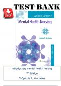 Test Bank - Introductory Mental Health Nursing&comma; 5th Edition &lpar;Kincheloe&comma; 2024&rpar;&comma; ALL Chapter 1-19 Fully Covered&vert; With Questions And Verified Solutions&period;