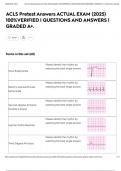 ACLS Pretest Answers ACTUAL EXAM &lpar;2025&rpar; 100&percnt;VERIFIED &vert; QUESTIONS AND ANSWERS &vert; GRADED A&plus;&period;