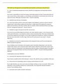 PMT 0140 Team Management and Leadership Exam Questions and Answers Already Passed 