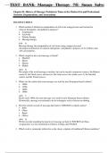 TEST BANK - MASSAGE THERAPY-PRINCIPLES AND PRACTICE&comma; 7TH EDITION &lpar;SALVO&comma; 2023&rpar;&comma; CHAPTER 1-30 &vert; ALL CHAPTERS &vert;complete solution &vert;Guide A&plus;