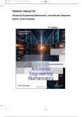 Solution Manual For  Advanced Engineering Mathematics&comma; International Adaptation&comma; 11th Edition by Erwin Kreyszig&period; All Chapters 