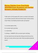 Barney Fletcher Final Exam 2025&sol;2026 &vert; Complete Real Estate Q&A for Georgia Licensing Success
