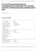 ICC U2 UST Decommissioning Exam COMPREHENSIVE QUESTIONS WITH MULTIPLE CHOICES &vert;VERIFIED & REVISED ANSWERS &lpar;NEW&rpar; 2025