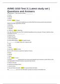 AVMG 1010 Test 3 &vert; Latest study set &vert; Questions and Answers