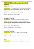 NJ CALA Finance Exam Questions And Answers&period;docx