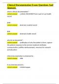 Clinical Documentation Exam Questions And Answers&period;docx