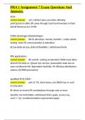 PRA 1 Assignment 7 Exam Questions And Answers&period;docx