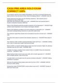 CASA PRE-AREA SOLO EXAM CORRECT 100&percnt;