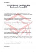 NVCC PSY 200-E43L Exam 2 Study Guide Questions with Answers 2025