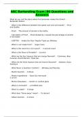 ABC Bartending Exam &vert;80 Questions and Answers