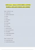 NIHSS Group C - Patients 1-6 WITH CORRECT ANSWERS&vert; GRADED A&plus; &vert;2025 LATEST VERSION &vert; 100&percnt; VERIFIED