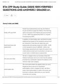ETA CPP Study Guide &lpar;2025&rpar; 100&percnt;VERIFIED &vert; QUESTIONS AND ANSWERS &vert; GRADED A&plus;&period;