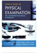 Test Bank for seidels guide to physical examination&comma; 9th&lowbar;edition &vert; All answers are verified &vert; latest test bank