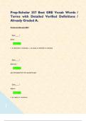 Prep-Scholar 357 Best GRE Vocab Words &sol; Terms with Detailed Verified Definitions &sol; Already Graded A&period;  