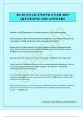 MCOLES LICENSING EXAM 2025 QUESTIONS AND ANSWERS