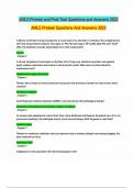 AMLS Pre Test and Post Test Questions and Answers &lpar;Combined&rpar;&period; GRADED A&plus;