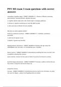 PSY 365 exam 3 exam questions with correct answers&period;
