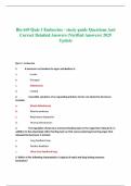 Bio 669 Quiz 3 Endocrine - study guide Questions And  Correct Detailed Answers &lpar;Verified Answers&rpar; 2025 Update 