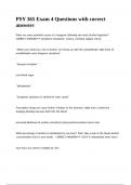 PSY 365 Exam 4 Questions with correct answers&period;
