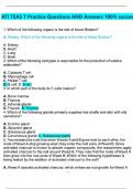 ATI TEAS 7 Practice Questions AND Answers 100&percnt; success