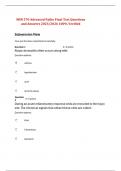 MSN 570 Advanced Pathophysiology &ndash; Final Test Questions and Answers &vert; 100&percnt; Verified &vert; 2025&sol;2026