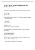 GNRS 582A Pathophysiology exam with correct answers