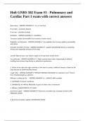 Holt GNRS 582 Exam -3 - Pulmonary and Cardiac Part 1 exam with correct answers&period;
