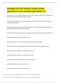  PHIL MISC Omega Psi Phi Study Guide exam questions and answers BEST GRADED