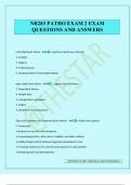 NR283 PATHO EXAM 2 EXAM QUESTIONS AND ANSWERS