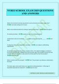 NYREI SCHOOL EXAM 2025 QUESTIONS AND ANSWERS